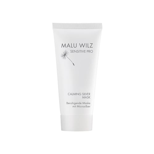 Malu Wilz Calming Silver Mask 50ml, vegan I Gesichtsmaske Frauen I Beruhigende Gesichtsmasken Pflege für irritierte Haut I Pflegt die Haut geschmeidig-zart von Malu Wilz