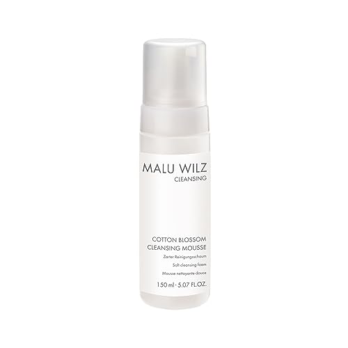 Malu Wilz Cotton Blossom Cleansing Mousse 150ml I Skincare Gesichtsreiniger für die gründliche & sanfte Gesichtsreinigung I Make Up Entferner I Vegan von Malu Wilz