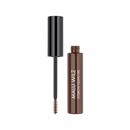 Malu Wilz Eyebrow Filling Gel Nr. 4 dunkel I Getöntes Augenbrauen Gel 8ml I Augenbrauen Mascara verdichtet die Brauen und unterstreicht ihre natürliche Farbe von Malu Wilz