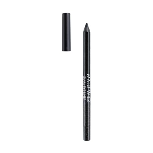 Malu Wilz Glam Eye Liner | wischfester Augenkonturenstift mit Glitzereffekt (Nr.1 Black Sparkle) von Malu Wilz