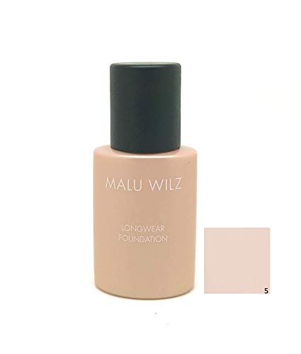 Malu Wilz Longwear Foundation Make up Nr.5 Fair 30ml - Camouflage Creme, Concealer - kaschiert kleine Fältchen, Erfrischter Teint, die Basis für das perfekte Make-up von Malu Wilz