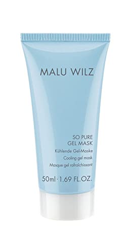 Malu Wilz So Pure Gel Mask 50ml I Gesichtsmaske Frauen I Revitalisierende Gesichtsmasken Pflege für trockene Haut I Mit Hyaluronsäure & Silberhaargras von Malu Wilz