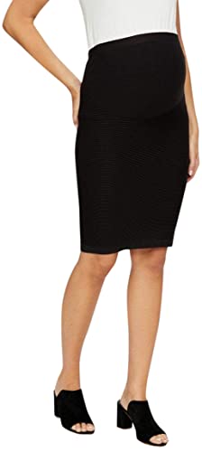 Mamalicious NOS Damen Mlcatja Seamless Tube Skirt Noos O. A. Rock, Schwarz, L-XL EU von MAMALICIOUS