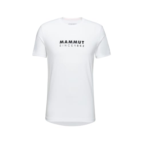 Mammut Herren T-Shirt, M, Weiß, Sportshirt Kurzarm, Trainingsshirt, aus 50 Prozent Baumwolle von Mammut