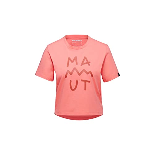 Mammut Damen Massone Cropped Schriftzug T-Shirt, Lachsfarben, X-Large von Mammut