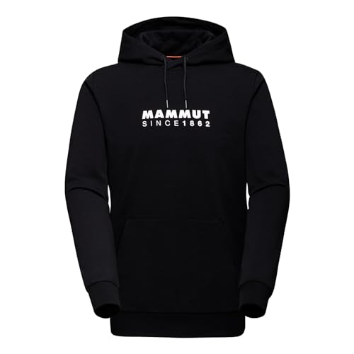 Mammut Men's Ml Hoody Men Logo Hooded Sweatshirt, Black-White, XXL von Mammut