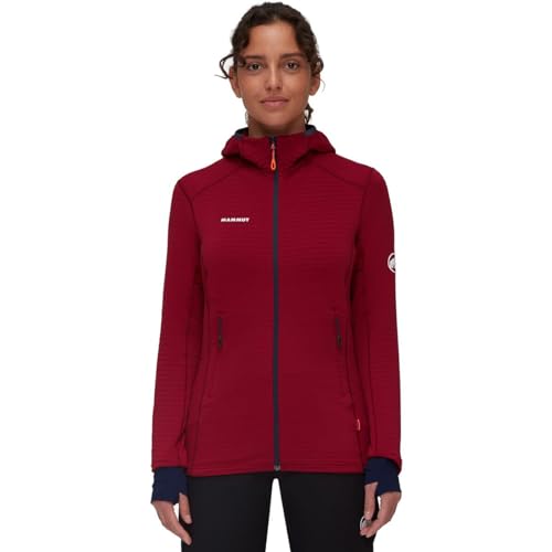 Mammut Damen Taiss Light ML Hoodie Jacke, blood red-marine, M von Mammut