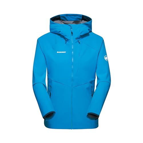 Mammut Women's Ultimate Comfort So Hooded Women Softshell Jacket, Glacier Blue, S von Mammut