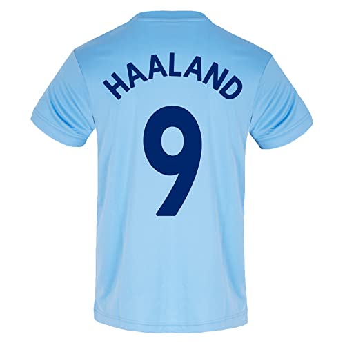 Manchester City FC - Herren Trainingstrikot aus Polyester - Offizielles Merchandise - Geschenk für Fußballfans - Himmelblau - V-Ausschnitt - Aguero 10-2XL von Manchester City FC