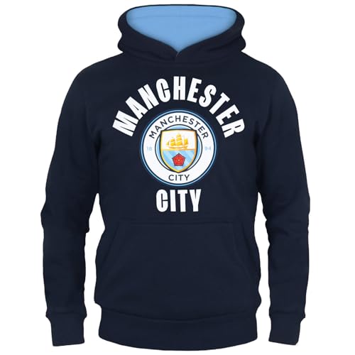 Manchester City FC - Jungen Fleece-Kapuzenpullover mit Grafik-Print - Offizielles Merchandise - Geschenk für Fußballfans - 6-7 Jahre von Manchester City FC