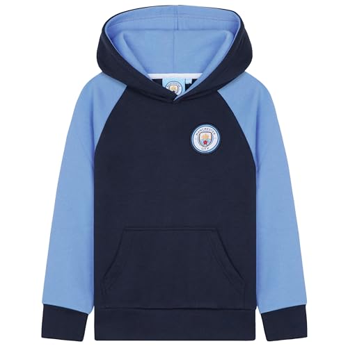 Manchester City FC Kapuzenpullover Jungen, Hoodie Jungen mit Kängurutasche - Fußball Geschenke für Jungs (Dunkelblau, 13-14 Jahre) von Manchester City FC