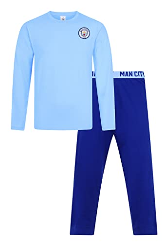 Manchester City Herren Pyjama-Set, lang, blau, XL von Manchester City FC