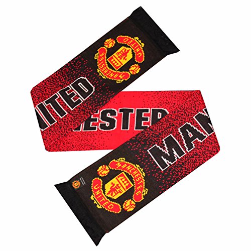 Manchester United FC Wappen Design Punktemuster Schal (Einheitsgröße) (Rot/Schwarz) von Manchester United