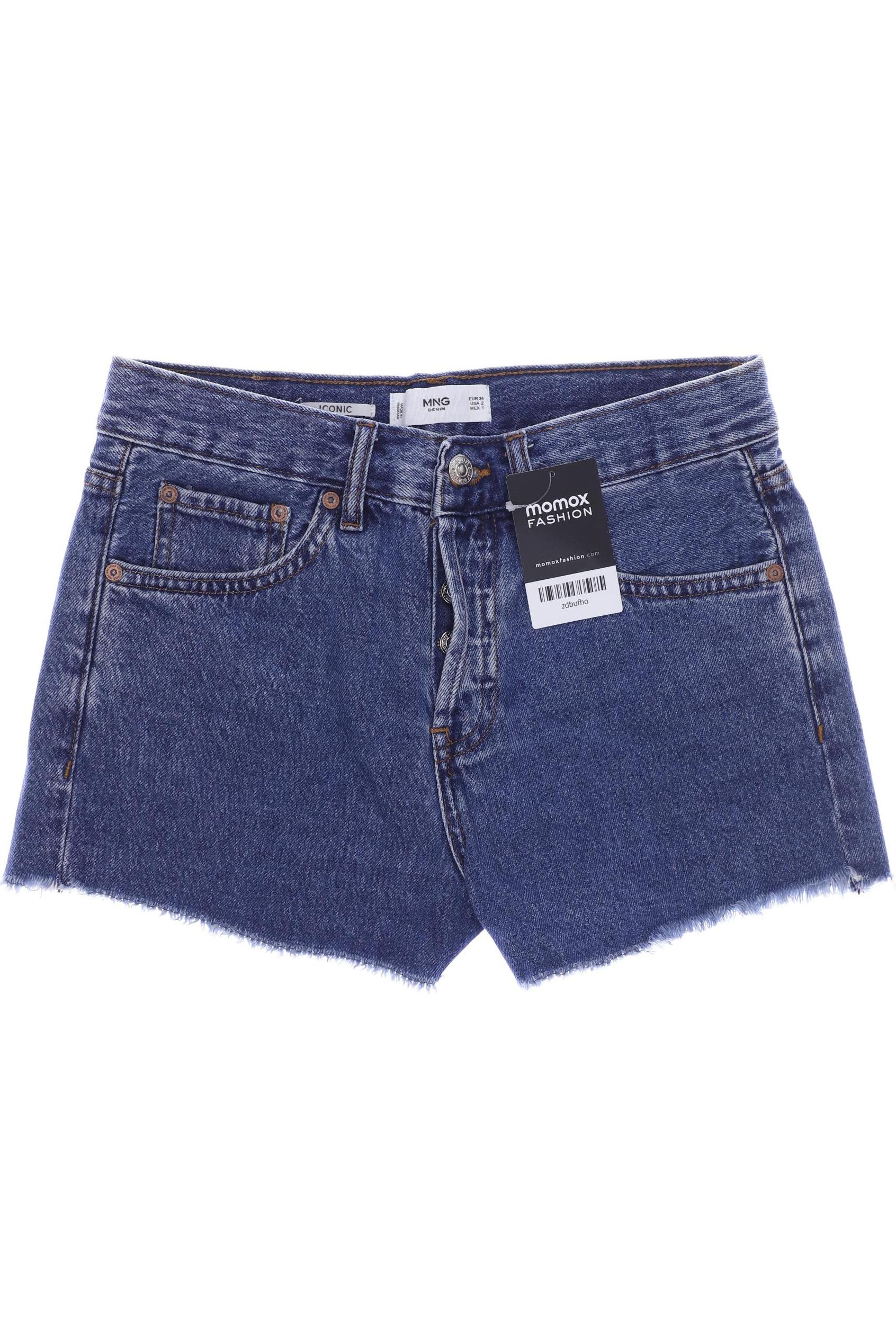 Mango Damen Shorts, blau, Gr. 34 von Mango