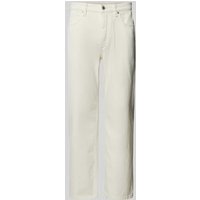 Mango Jeans mit Label-Patch Modell 'TANGER' in Offwhite, Größe 40 von Mango
