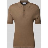 Mango Regular Fit Poloshirt mit Knopfleiste Modell 'talaia' in Khaki, Größe S von Mango