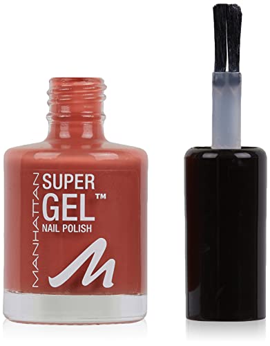 Manhattan Super Gel Nagellack – Gel Maniküre Effekt ganz ohne UV Licht – Nail Polish mit bis zu 14 Tagen Halt – Farbe Verry Berry 90s 500 – 1 x 12ml von Manhattan