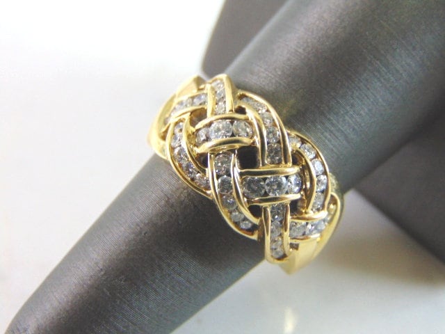 Damen Vintage Estate 14K Gold Diamant Ring, 9.6G E3394 von MannysJewelry