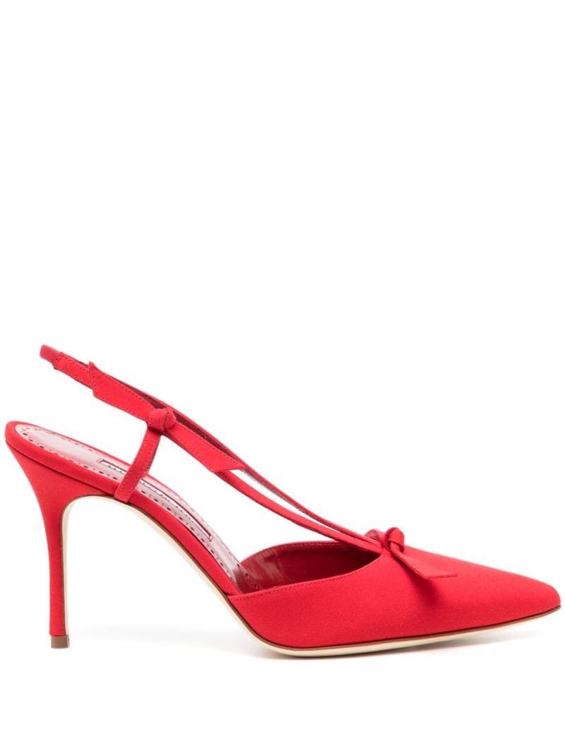 Manolo Blahnik Corintia Slingback-Pumps 90mm - Rot von Manolo Blahnik