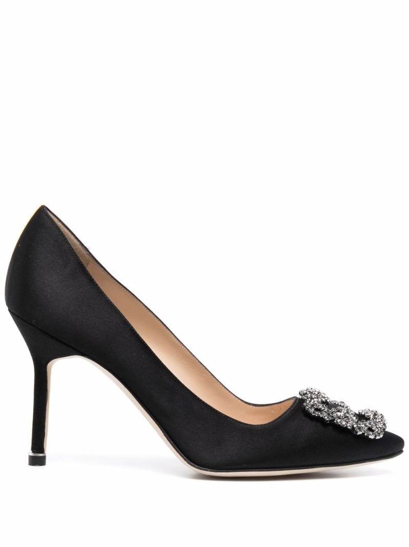 Manolo Blahnik Spitze Hangisi Pumps - Schwarz von Manolo Blahnik