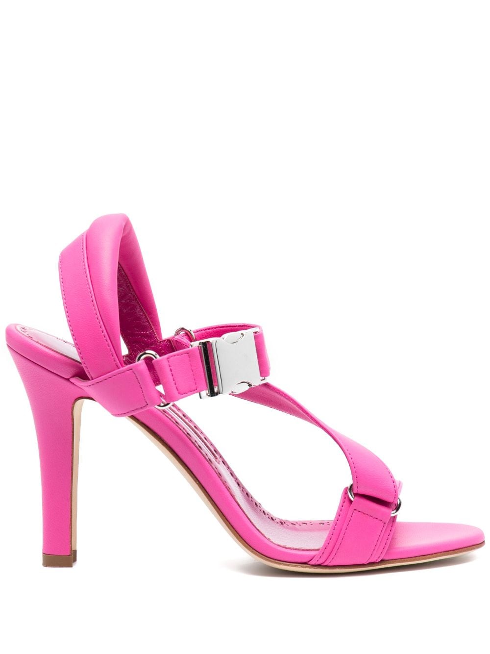 Manolo Blahnik Sandalen im Military-Look 95mm - Rosa von Manolo Blahnik