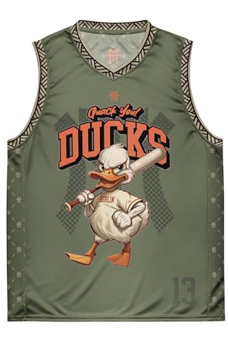 Trouble Ducks Jersey - Trikot, Sport Shirt, Elastisch/Flexibel, Basketball, Baseball von Manufaktur13