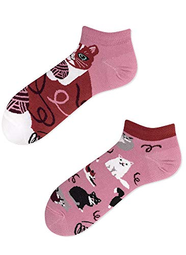 Many Mornings Socken Low unisex Knöchelsocken Playful Cat (35-38 CA) von Many Mornings