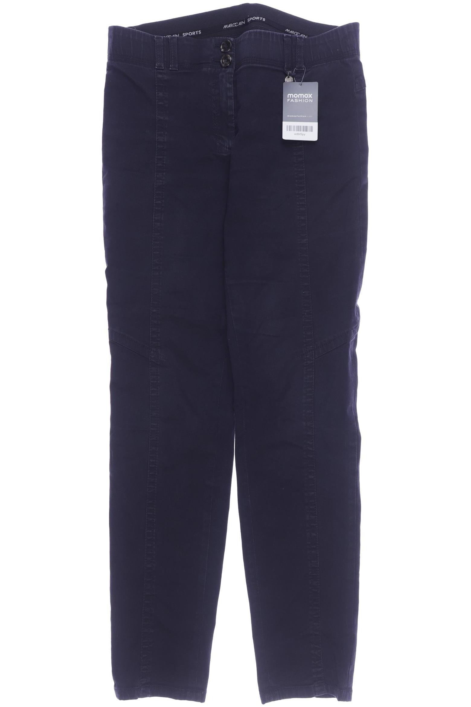 Marc Cain Damen Stoffhose, marineblau, Gr. 36 von Marc Cain