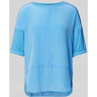 Marc Cain T-Shirt in unifarbenem Design in Blau, Größe 36 von Marc Cain