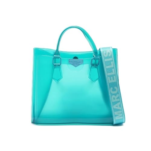 MARC ELLIS Handtasche Damen Flat Wood M Bag, Marina Blue von Marc Ellis