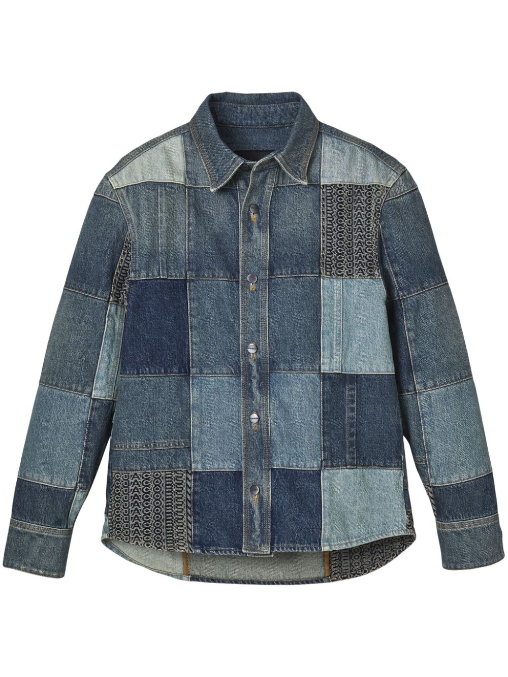 Marc Jacobs patchwork denim shirt - Blau von Marc Jacobs