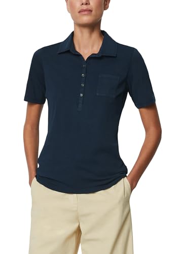 MARC O’POLO Damen 403205553037 Polo Shirt, Deep Blue Sea, XL von Marc O'Polo