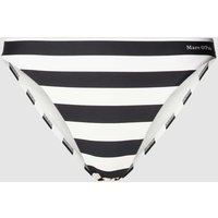 Marc O'Polo Bikini-Slip mit Streifenmuster in Black, Größe L von Marc O'Polo