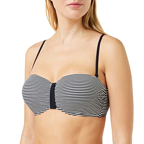 Marc O’Polo Body & Beach Damen Beach W-Bandeau TOP Bikinioberteil, Schwarz (Blauschwarz 001), 40 (Herstellergröße: 040C) von Marc O'Polo