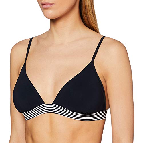 Marc O’Polo Body & Beach Damen Beach W-Triangle Bikini TOP Bikinioberteil, Schwarz (Blauschwarz 001), 42 (Herstellergröße: 042) von Marc O'Polo