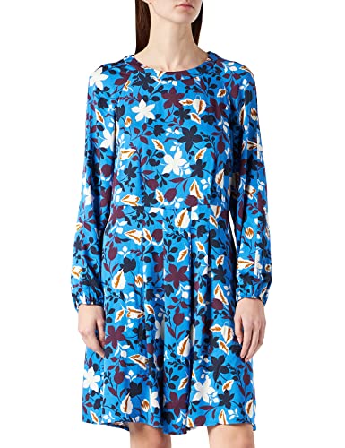 Marc O'Polo Damen 001098521101 Kleid, Blau (Multi/Foggy Sky B01), Large (Herstellergröße: 40) von Marc O'Polo