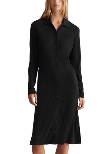 Marc O'Polo Damen Jerseykleid mit Stretch-Anteil Langarm, Schwarz (Black), L Marc O'Polo Damen Jerseykleid mit Stretch-Anteil Langarm, Schwarz (Black), L von Marc O'Polo