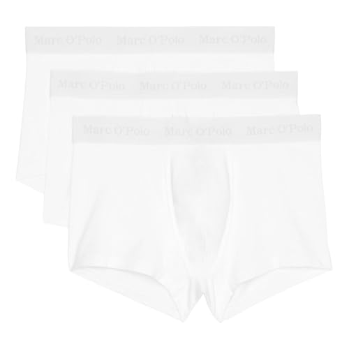 Marc O´Polo Men's Essentials 3-Pack Trunks, White, Medium von Marc O´Polo