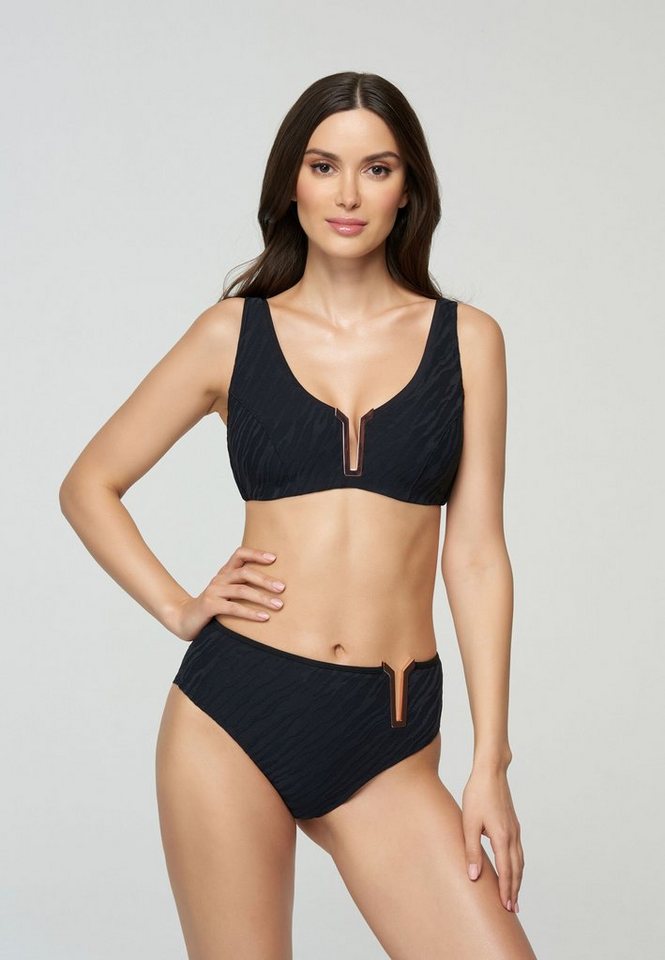 Marc&André Push-Up-Bikini-Top Black Panther, mit goldenen Details von Marc&André