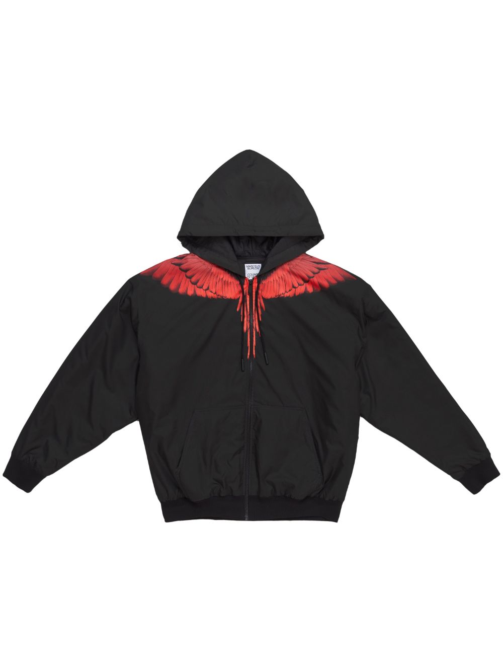 Marcelo Burlon County of Milan Kapuzenjacke mit Icon Wings-Print - Schwarz von Marcelo Burlon County of Milan