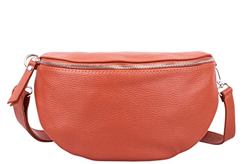 Bauchtasche Damen, Umhängetasche Damen, Crossbody Bag Damen, Gürteltasche Damen, Schultertasche Damen, Umhängetasche Damen Mittelgroß (Orange) von Marco VENEZIA