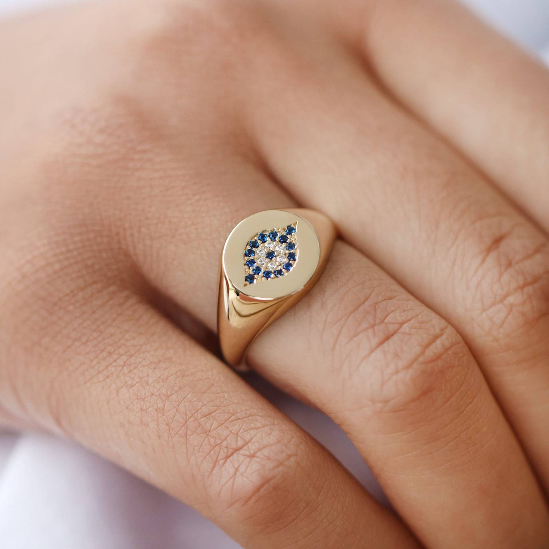 Peyto Ring, 14K Solid Gold Eleganter Schmuck, Zierliche Stapelring Für Frauen, Geschenk Sie, Minimaler Zarter Ring von Maresuijewelry