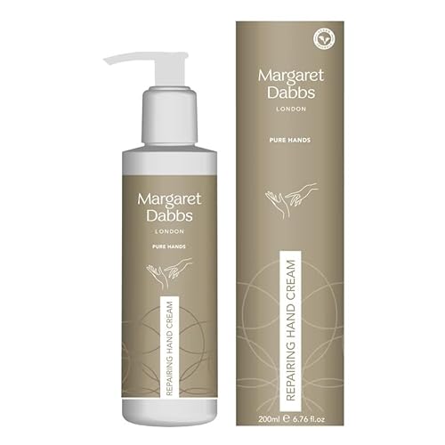 Margaret Dabbs Pure Repairing Hand Cream Deep, Lasting Hydration for Very Dry Skin, Rose and Lemon Scented 200ml von Margaret Dabbs