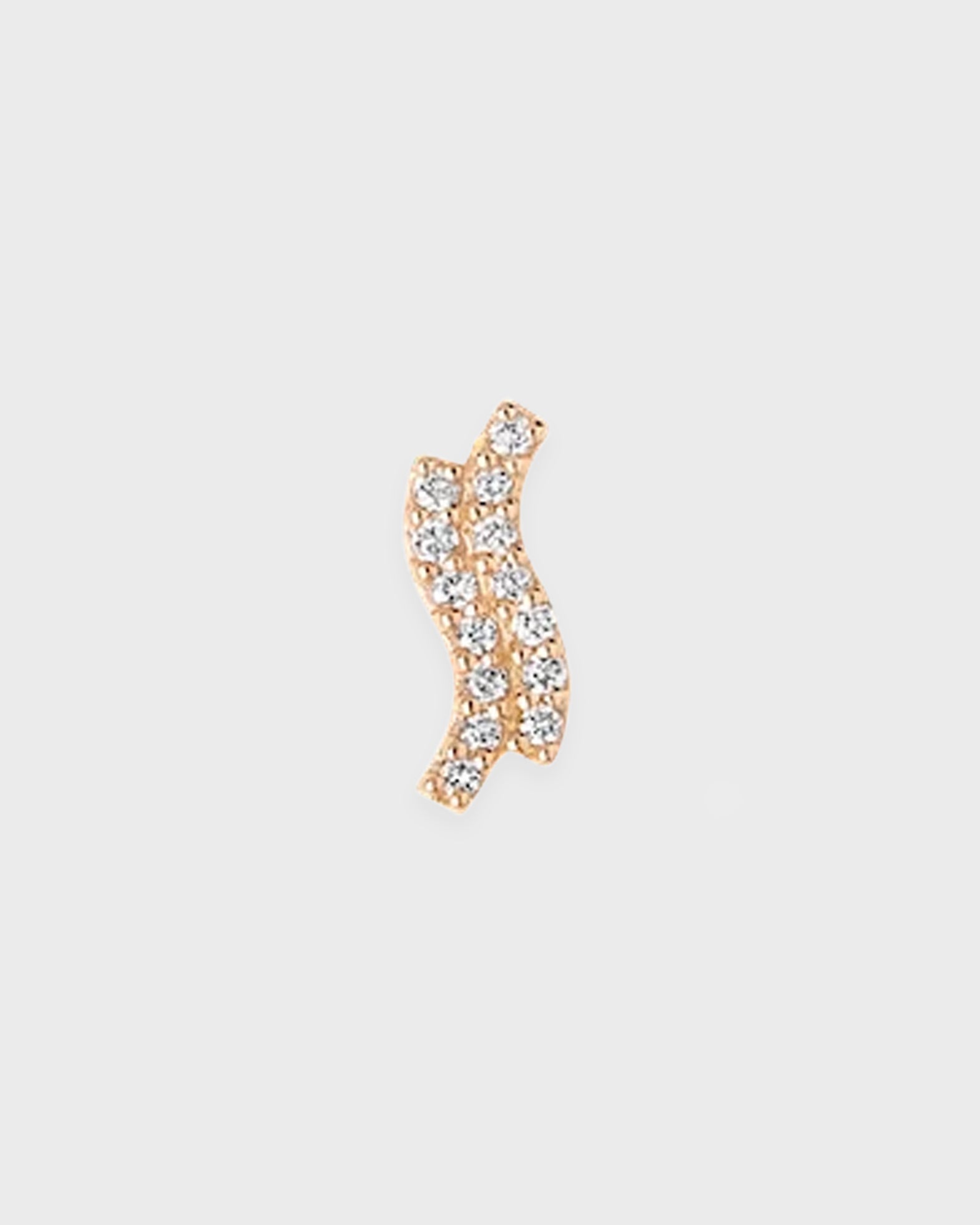 Maria Black Earring Double Diamond Wave Stud Gold von Maria Black