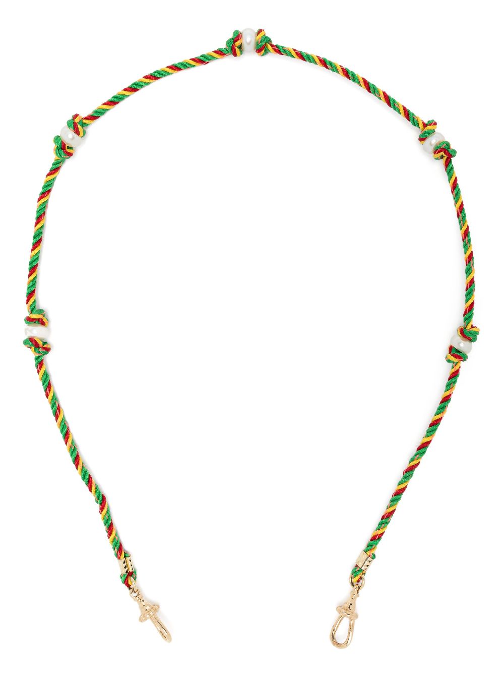 Marie Lichtenberg 14kt Mauli Silky Rasta Gelbgoldhalskette von Marie Lichtenberg