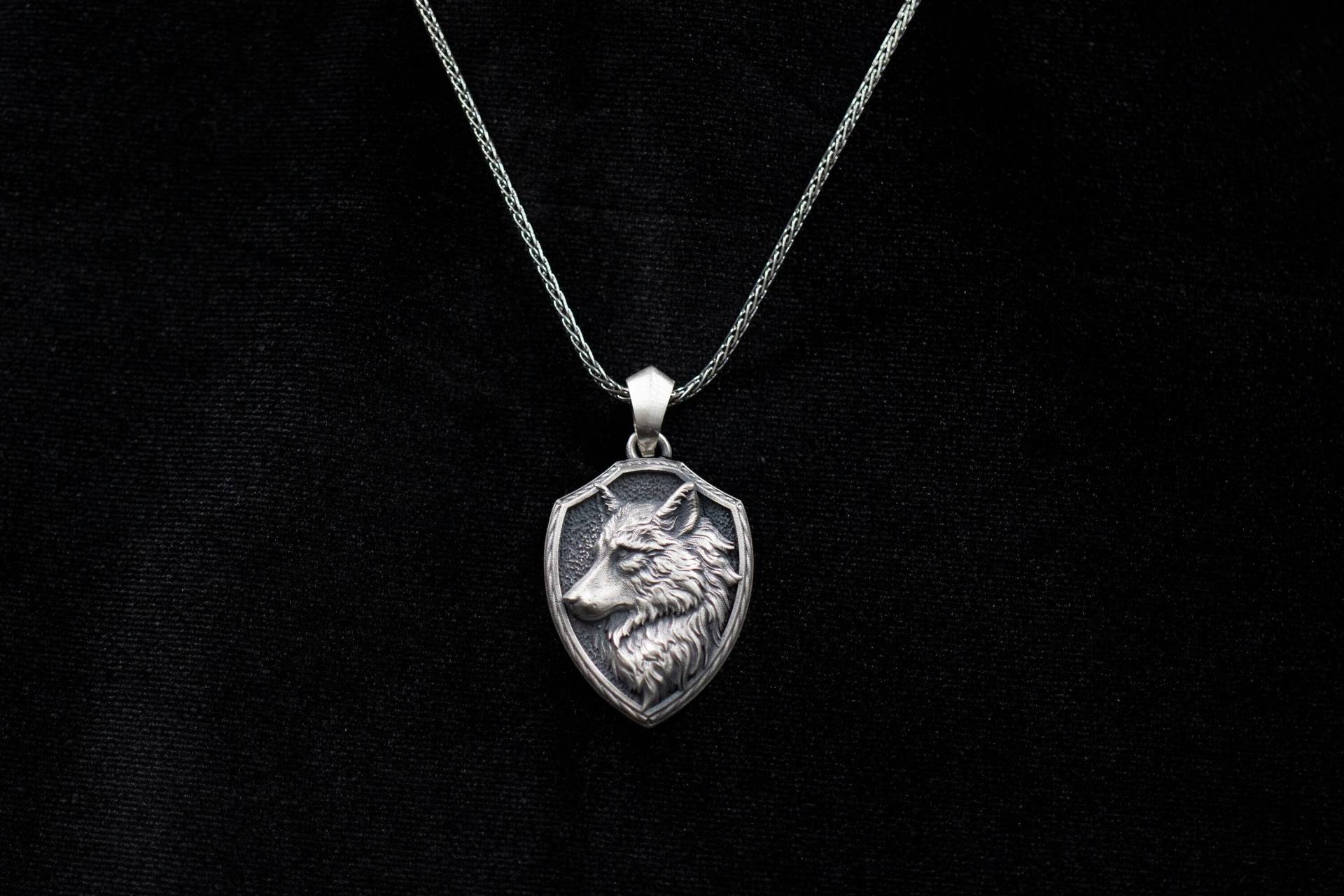 Silber Wolf Halskette Für Männer | Sterling Dire Wildheit Geist Tier Schmuck Geschenk Ideen Ihn Personalisiert & Handgemacht von MarsJewelryGifts