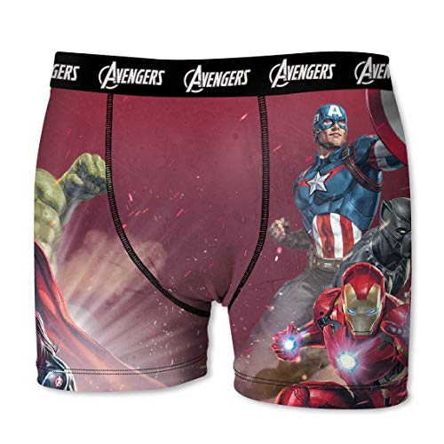 Marvel Avengers Herren Boxershort, 7X TOP Design's zur Auswahl Iron Man, Hulk, Thor, Captain America (All Avengers, L/6/50) von Marvel