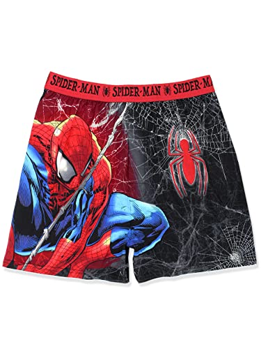 Marvel Avengers Superheroes Herren Boxershorts Lounge Shorts, rot/schwarz, Mittel von Marvel