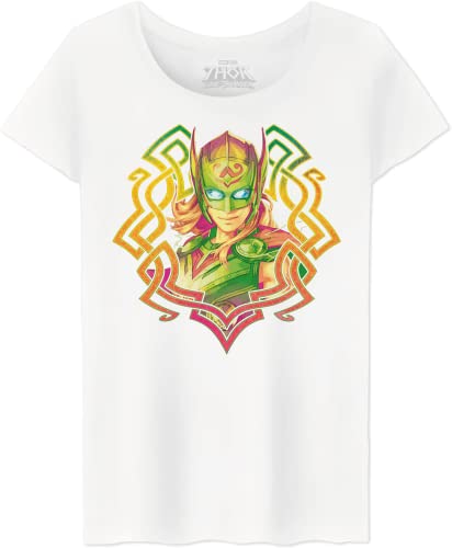 Marvel Damen Wotlatmts002 T-Shirt, weiß, M von Marvel