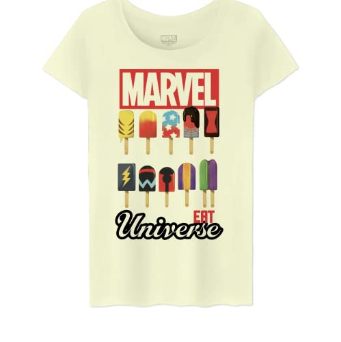 Marvel Damen womarcots032 T-Shirt, Natur, Large von Marvel